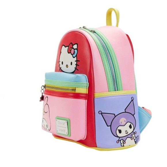 Sanrio Hello Kitty My Melody & Friends Kuromi Mini Color Backpack by Loungefly - Picture 16 of 16